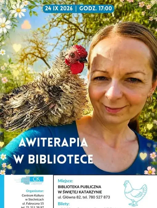 Niuniek – kogucik liliput, który skradnie Wasze serca. Awiterapia w Świętej Katarzynie