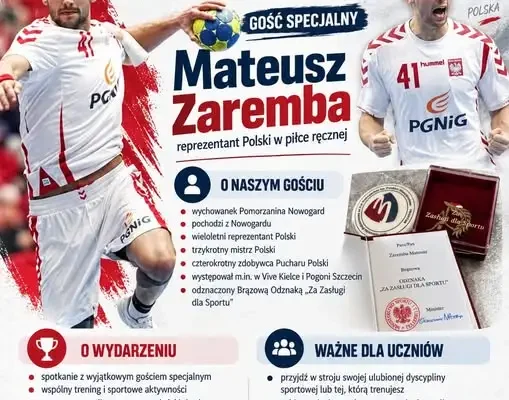 Europejski Dzień Sportu w nowogardzkiej szkole – gościem Mateusz Zaremba