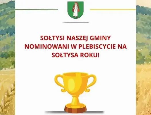 Dziewięcioro sołtysów z gminy Sobótka nominowanych w plebiscycie Sołtys Roku