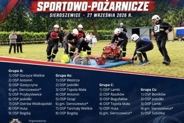 Sieroszewice: Powiatowe Zawody Sportowo-Pożarnicze już w niedzielę
