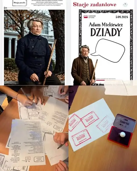 Narodowe Czytanie „Dziadów” w naszej szkole – kreatywne lekcje z Mickiewiczem