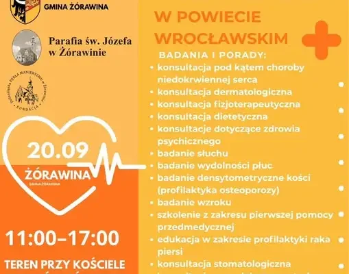 Biała Niedziela w Żórawinie – bezpłatne badania i konsultacje już dziś