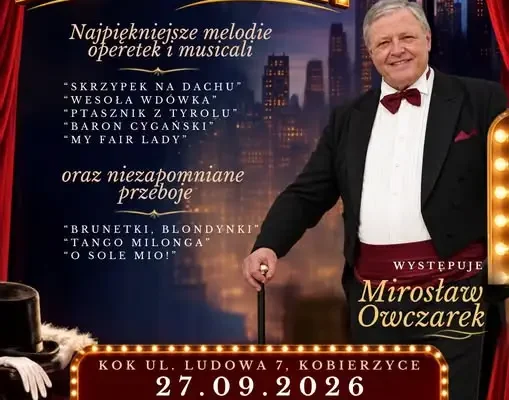 Kobierzyce: Koncert operetkowy „W drodze na Broadway” już 27 września