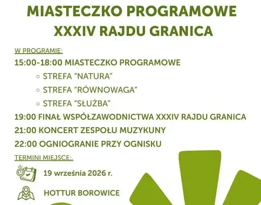 Muzykuna zagra na XXXIV Rajdzie Granica w Borowicach