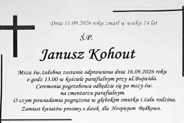 Wrocław żegna kpt. Janusza Kohouta – wieloletniego strażaka ochrony przeciwpożarowej