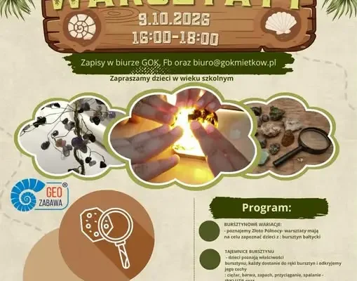 Geo warsztaty w Gminnym Ośrodku Kultury w Mietkowie – zapisy trwają