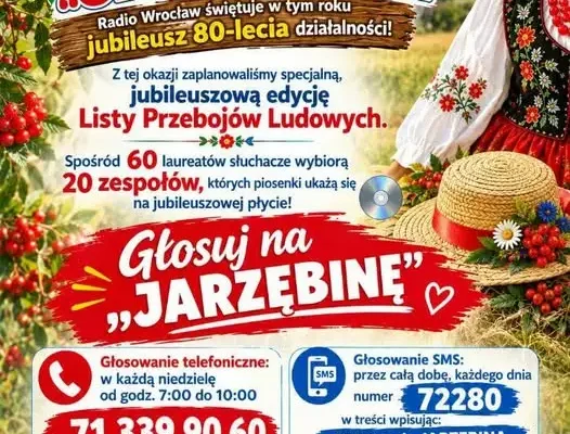 Zespół „Jarzębina” walczy o miejsce na jubileuszowej płycie Radia Wrocław