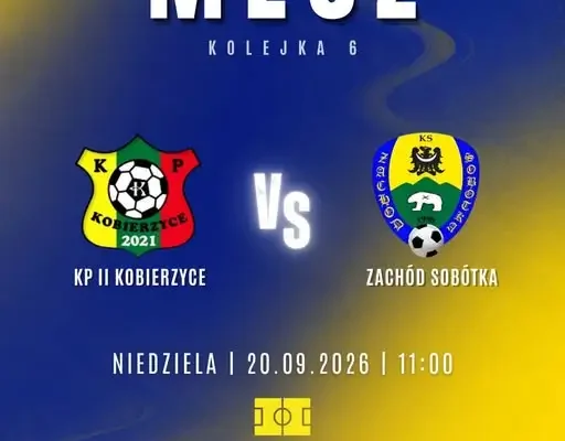 Zachodni Wrocław zagra w Kobierzycach. Mecz już w niedzielę