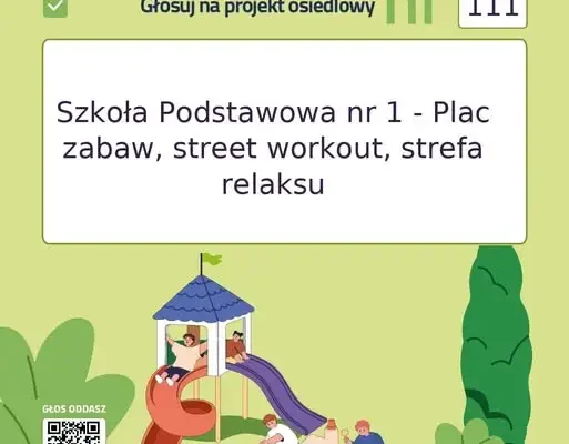 Wrocławski Budżet Obywatelski: głosowanie na projekt 111 dla SP nr 1 na Ołbinie