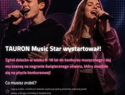 Tauron Music Star – konkurs wokalny z nagraniami do 30 września