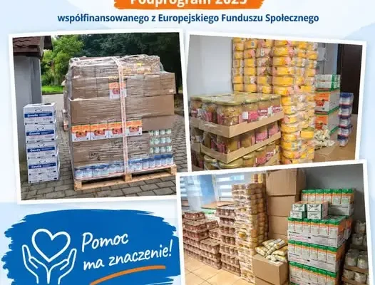 Prawie 1,5 tony żywności trafiło do mieszkańców gminy Jordanów Śląski