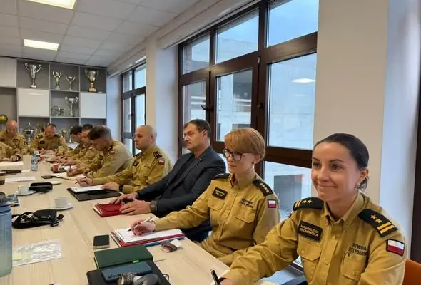 Odprawa służbowa kadry kierowniczej dolnośląskiej PSP we Wrocławiu