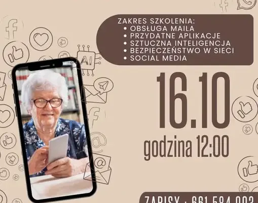 Bezpłatne szkolenie „Cyfrowy Senior” w Siechnicach – pomoc w obsłudze mObywatel i nie tylko