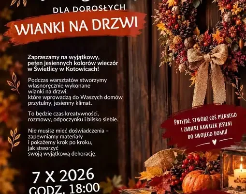 Jesienne warsztaty w Kotowicach – własnoręcznie zrób wianek na drzwi