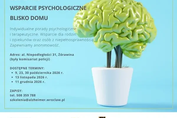 Bezpłatne konsultacje psychologiczne i psychiatryczne w Żórawinie – nowy punkt wsparcia