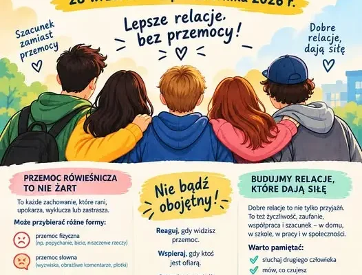Startuje Tydzień Przeciwdziałania Przemocy Rówieśniczej i Budowania Relacji