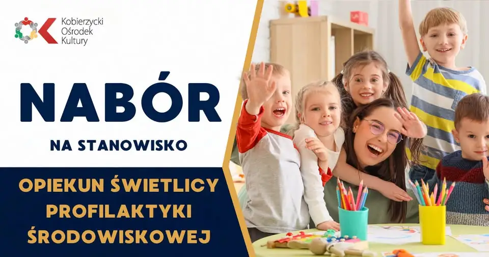 Kobierzycki Ośrodek Kultury szuka opiekuna świetlicy profilaktyki środowiskowej w Domasławiu