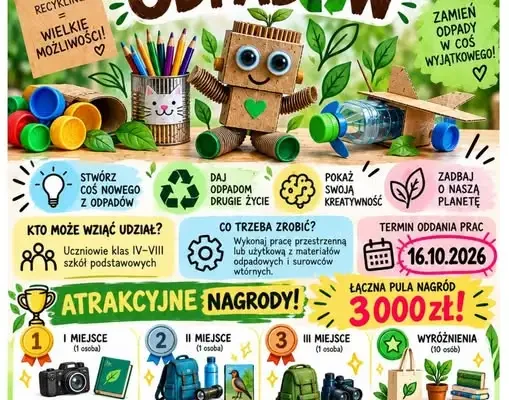 Międzyszkolny Konkurs Ekologiczny „Drugie życie odpadów” w Gminie Siechnice