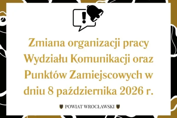 Wydział Komunikacji w Długołęce nieczynny 8 października