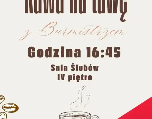 „Kawa na ławę z Burmistrzem” w nowej odsłonie – rusza objazd po gminie Siechnice