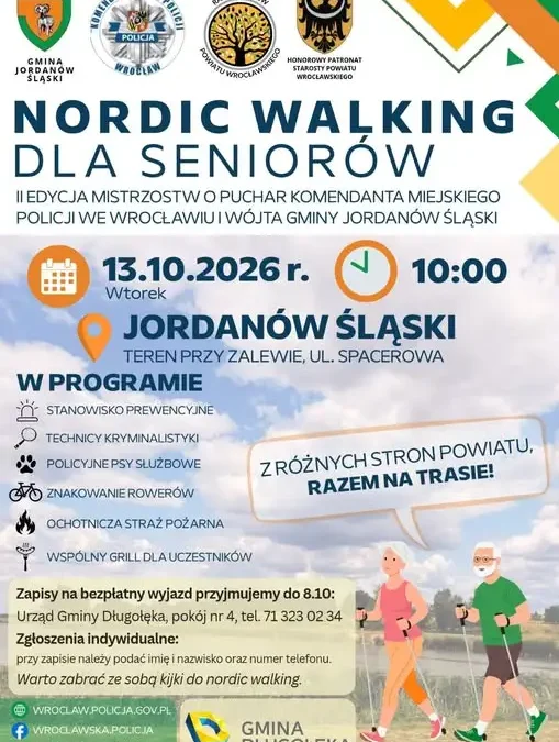 Nordic Walking dla seniorów w Jordanowie Śląskim – II edycja mistrzostw