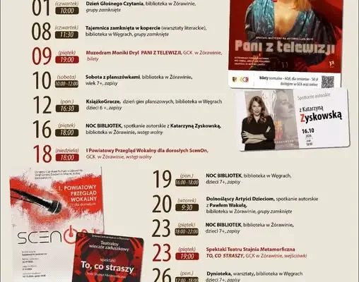 Październik pełen kultury w Gminnym Centrum Kultury w Żórawinie