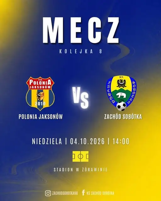 Zachód zmierzy się z Polonią Jaksonów w Żórawinie