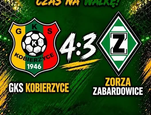 Thriller w Kobierzycach! Zwycięski gol w 90+4 minucie