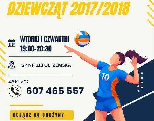 Nowa grupa treningowa siatkówki dla dziewczynek z roczników 2017-2018