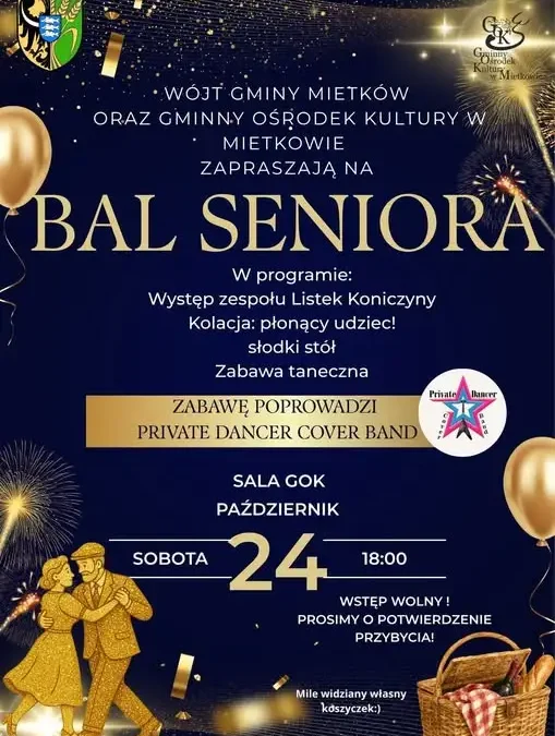 Bal Seniora w Mietkowie – 24 października 2026