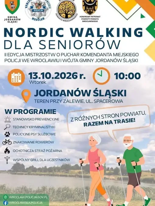 Nordic Walking dla seniorów w Jordanowie Śląskim – II edycja mistrzostw już 13 października