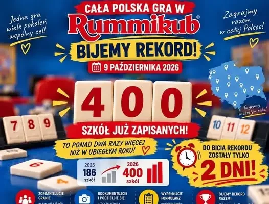 Szkoła Podstawowa nr 2 we Wrocławiu bije rekord w Rummikub – dołącz do gry!