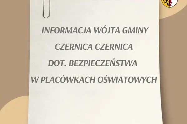 Gmina Czernica wzmacnia bezpieczeństwo w szkołach po niepokojących sygnałach