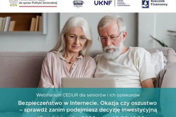 KNF szkoli seniorów: jak nie dać się nabrać na fałszywe inwestycje w sieci