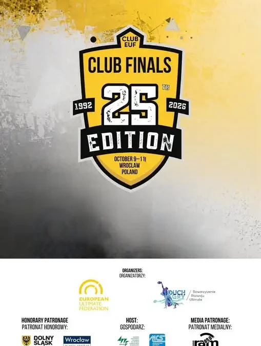 Wrocław gospodarzem finałów EUCF 2026 w ultimate