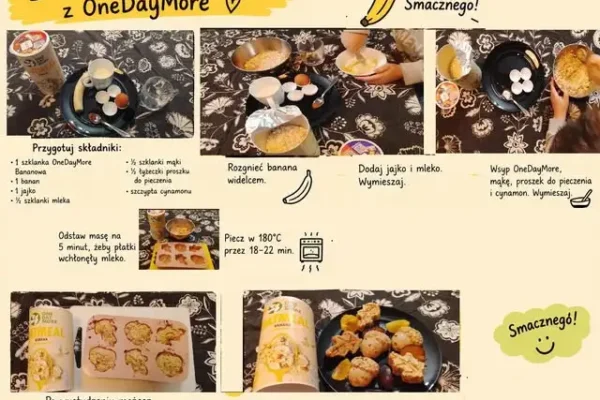 Bananowe babeczki Jonasza – uczniowska inspiracja z OneDayMore