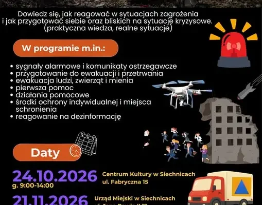 Gmina Siechnice zaprasza na szkolenie z ochrony ludności i obrony cywilnej