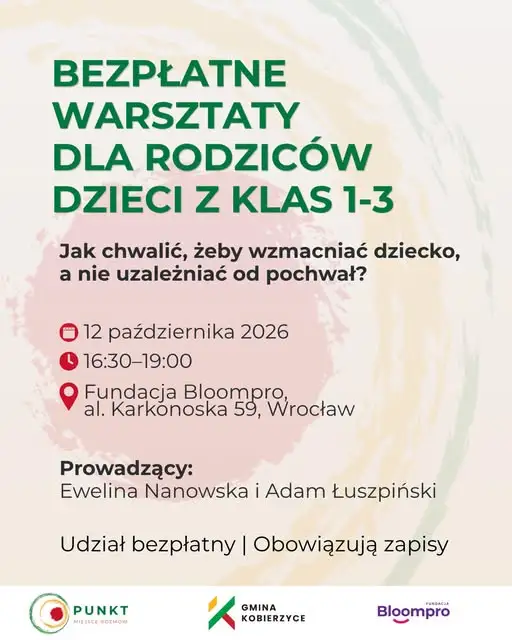 Wrocław: bezpłatne warsztaty dla rodziców dzieci z klas 1–3 już dziś