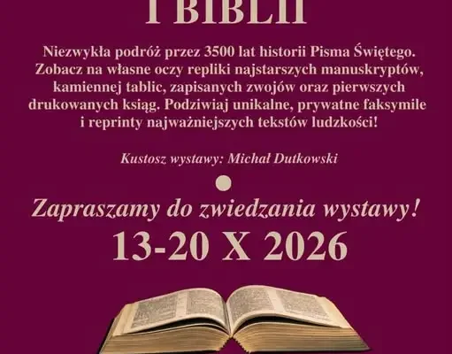 Wystawa „Historia piśmiennictwa i Biblii” w Świętej Katarzynie
