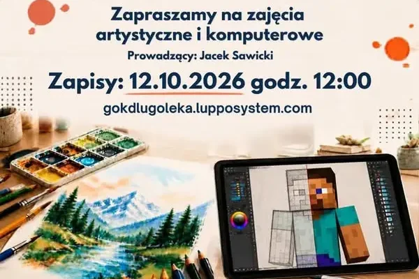 GOK Długołęka: trwają zapisy na zajęcia artystyczne i komputerowe 2026/2027