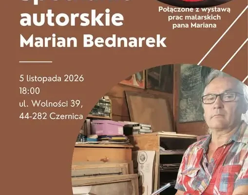 Marian Bednarek opowie o poezji i malarstwie w Czernicy