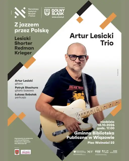 Artur Lesicki Trio zagra w Wiązowie. Jazzowy wieczór już 18 października