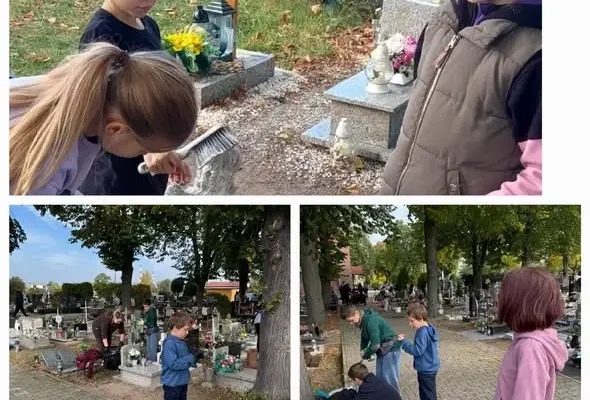 Wolontariusze zadbali o siechnicki cmentarz przed Wszystkimi Świętymi