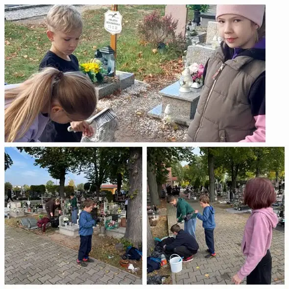 Wolontariusze zadbali o siechnicki cmentarz przed Wszystkimi Świętymi
