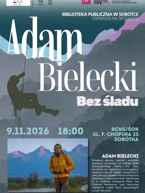 Adam Bielecki w Sobótce – nowy termin spotkania 9 listopada