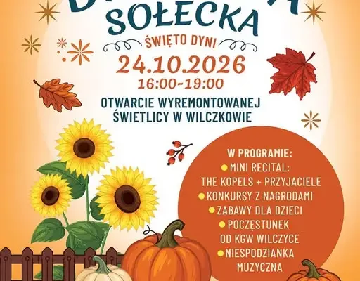 Święto Dyni w Wilczkowie – biesiada sołecka w nowej świetlicy