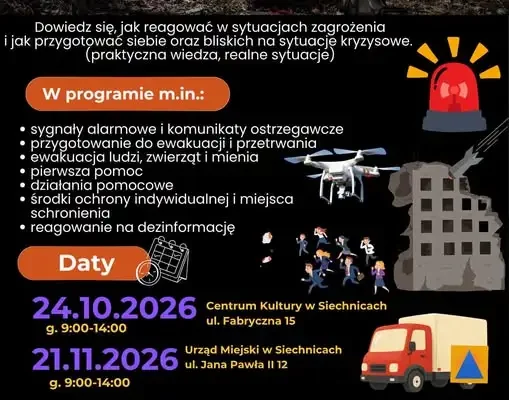 Bezpłatne szkolenie z obrony cywilnej w Siechnicach – zapisy trwają