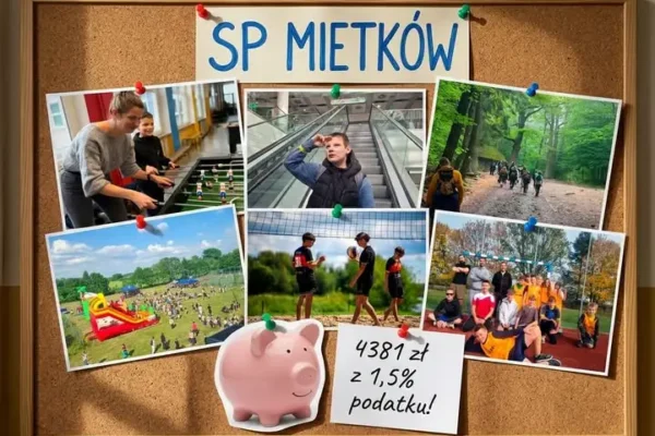 Mietków: 1,5% podatku zasiliło szkołę kwotą prawie 4400 zł