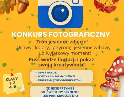 Konkurs fotograficzny „Jesień w kadrze” – zgłoszenia do 6 listopada
