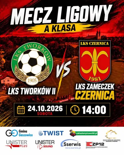 LKS Zameczek Czernica zagra z rezerwami LKS Tworków II